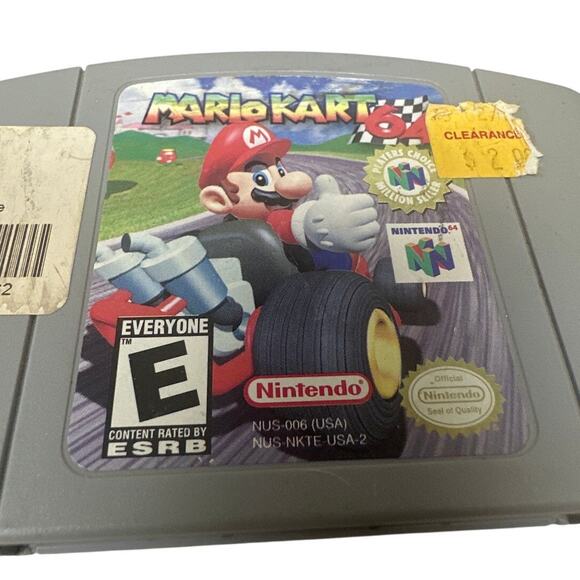 Nintendo 64 Mario Kart 64 Game Cartridge Authentic 1997 Works - Picture 2 of 5
